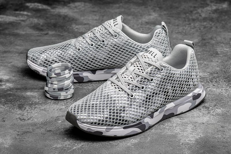 Men's Nobull Arctic Camo Mesh Running Shoes Grey | SG C1978T